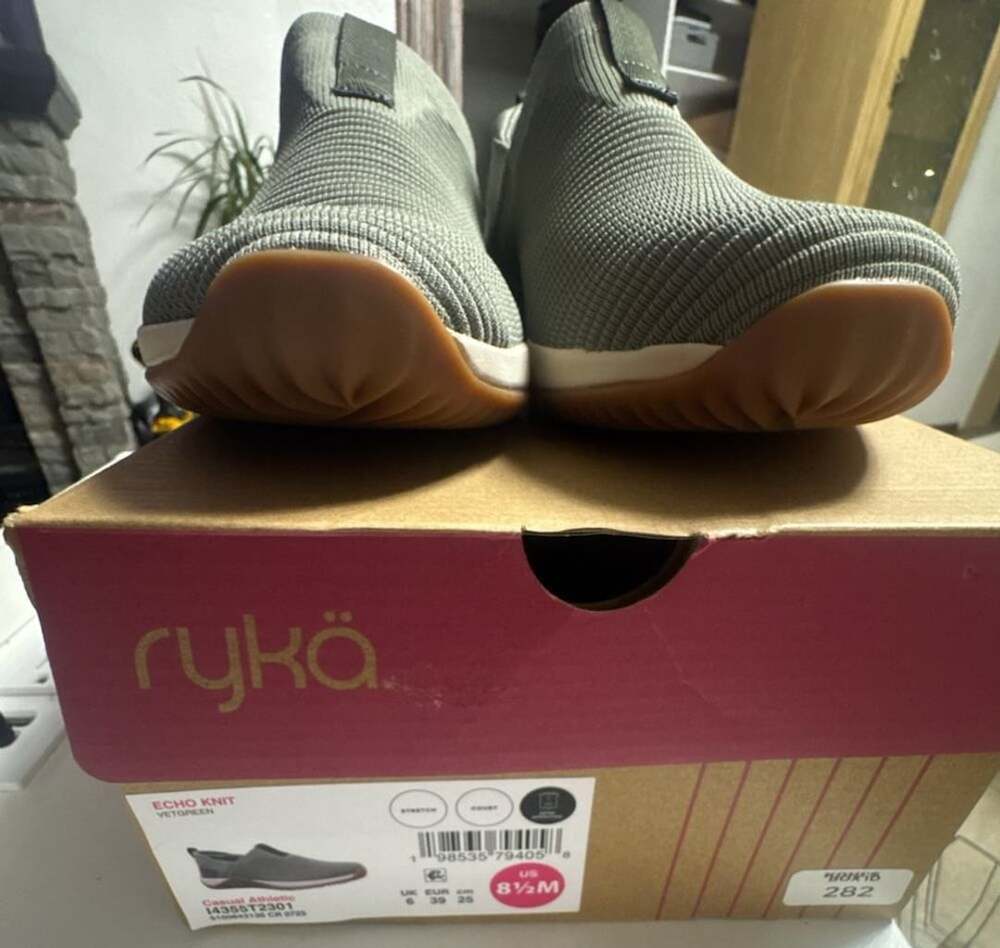 Ryka Echo Knit Slip On Sneakers - Vetigreen